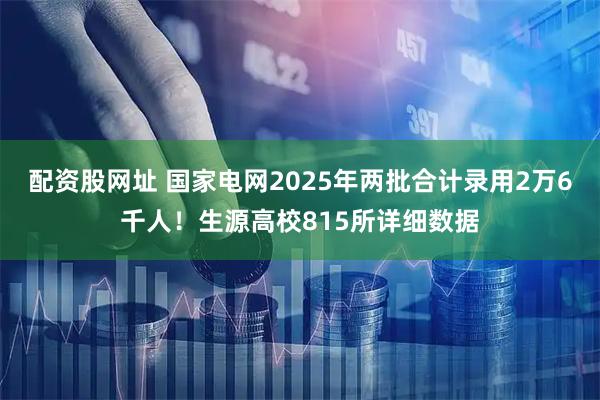 配资股网址 国家电网2025年两批合计录用2万6千人！生源高校815所详细数据